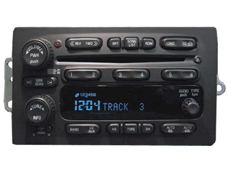 04 05 06 Chevy Tahoe Suburban Blazer Silverado Pontiac Grand Prix Cadillac Escalade GMC Denali Sierra Radio 6 Disc CD Changer REPAIR 2001 2002 2003 2004 2005 2006 2007 2008