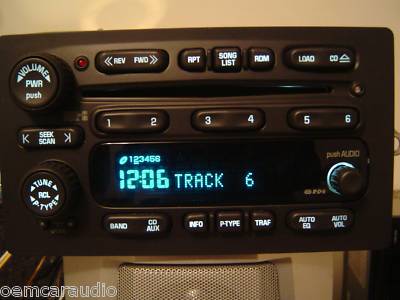 Reman 2003 - 2006 GMC OEM AM FM Radio 6 CD Changer Stereo Receiver
