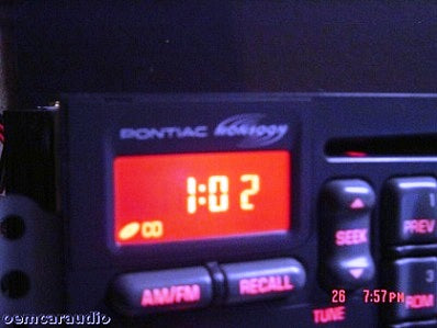 1996 1997 1998 1999 2000 2001 2002 GMC Pontiac Grand Prix Firebird Radio and CD  Player 98 99 00 01 02