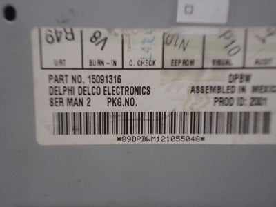 GMC Chevy Radio CD Player Stereo Receiver AM FM OEM