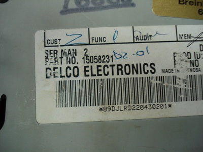 02 - 05 Chevy GMC Envoy Bose RDS Radio 6 CD Player