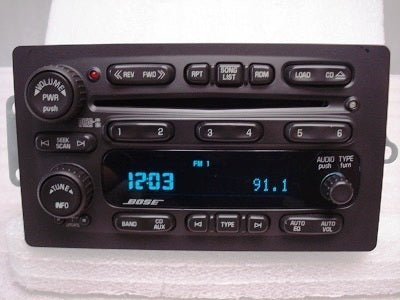 Chevrolet Buick Trailblazer Envoy OEM BOSE 6 CD Player Changer Radio 10359565