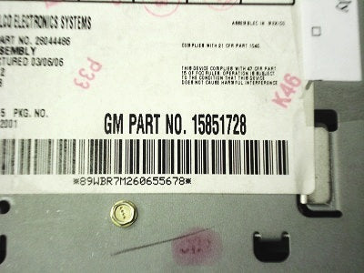 Pontiac Chevy Radio CD Player Receiver OEM AM FM Factory