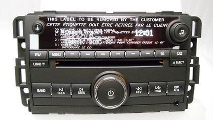 Saturn Outlook Radio Stereo MP3 6 Disc Changer CD Player