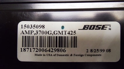 1999  2000 Chevy Tahoe GMC Yukon Amplifier