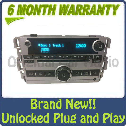 NEW Unlocked 2007 2008 Chevy Chevrolet Pontiac Buick OEM AM FM AUX Radio Receiver 6 CD Changer