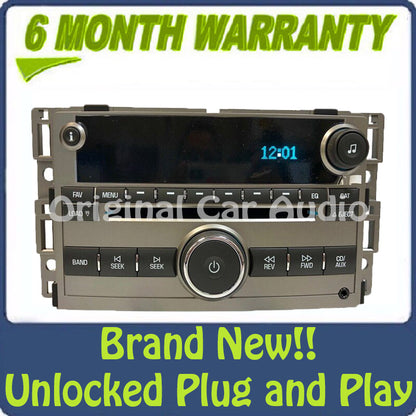 Chevrolet Chevy Malibu Radio AM FM MP3 6 CD Changer OEM