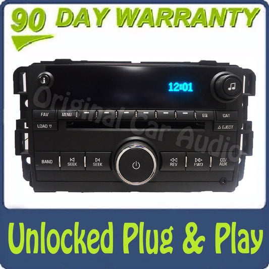Unlocked Chevrolet OEM MP3 AUX 6 Disc CD Changer Receiver