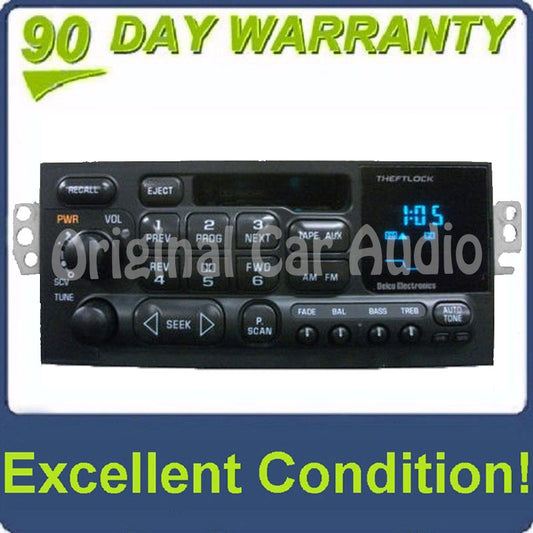 1996 - 2002 Chevrolet Chevy OEM AM FM Radio Stereo Tape Cassette Factory Receiver