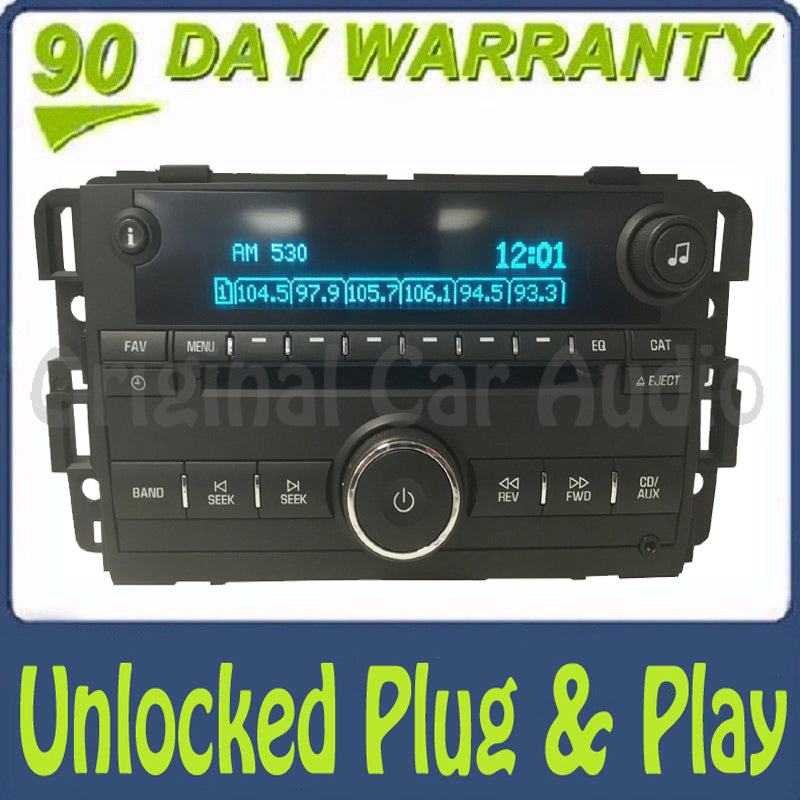 Unlocked 2008 2009 2010 Chevrolet Chevy Impala OEM AM FM Radio Stereo MP3 CD Player Receiver US8