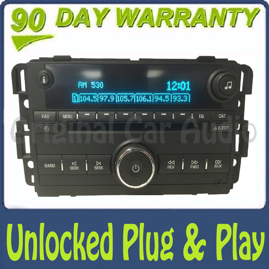 Unlocked 2008 2009 2010 Chevrolet Chevy Impala OEM AM FM Radio Stereo MP3 CD Player Receiver US8