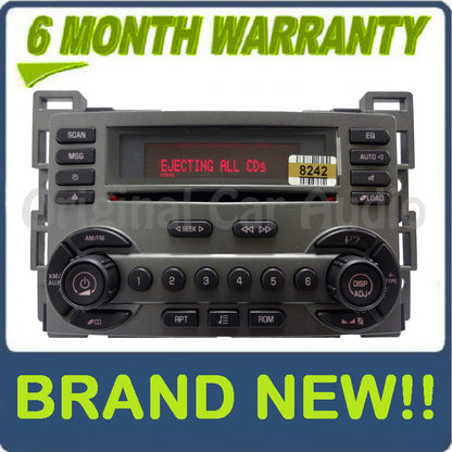 Pontiac Radio 6 Disc CD Changer Player RDS XM Sat OEM