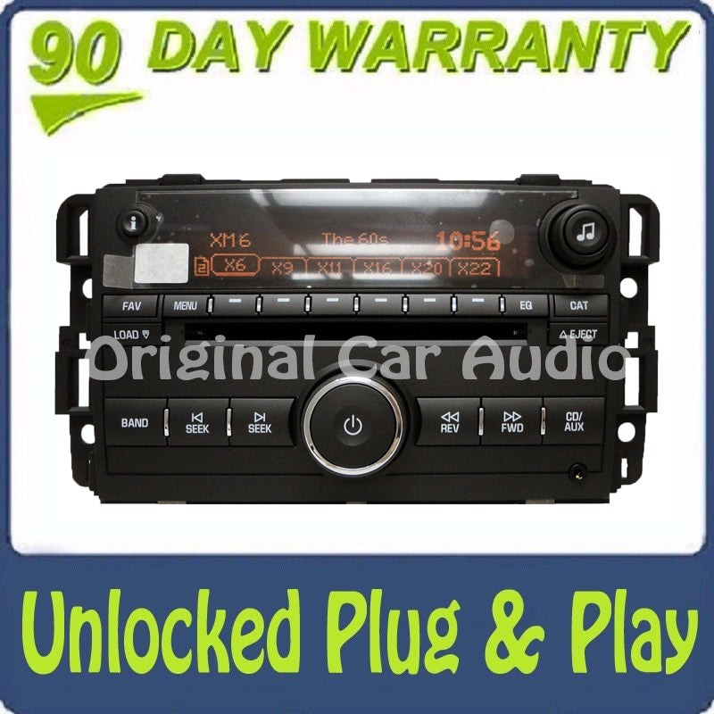 2007 - 2008 GMC Sierra Yukon H2 Chevy Silverado Tahoe XM Radio UNLOCKED 6 CD Changer AUX