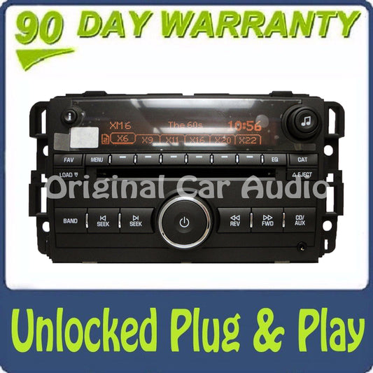 2007 - 2008 GMC Sierra Yukon H2 Chevy Silverado Tahoe XM Radio UNLOCKED 6 CD Changer AUX
