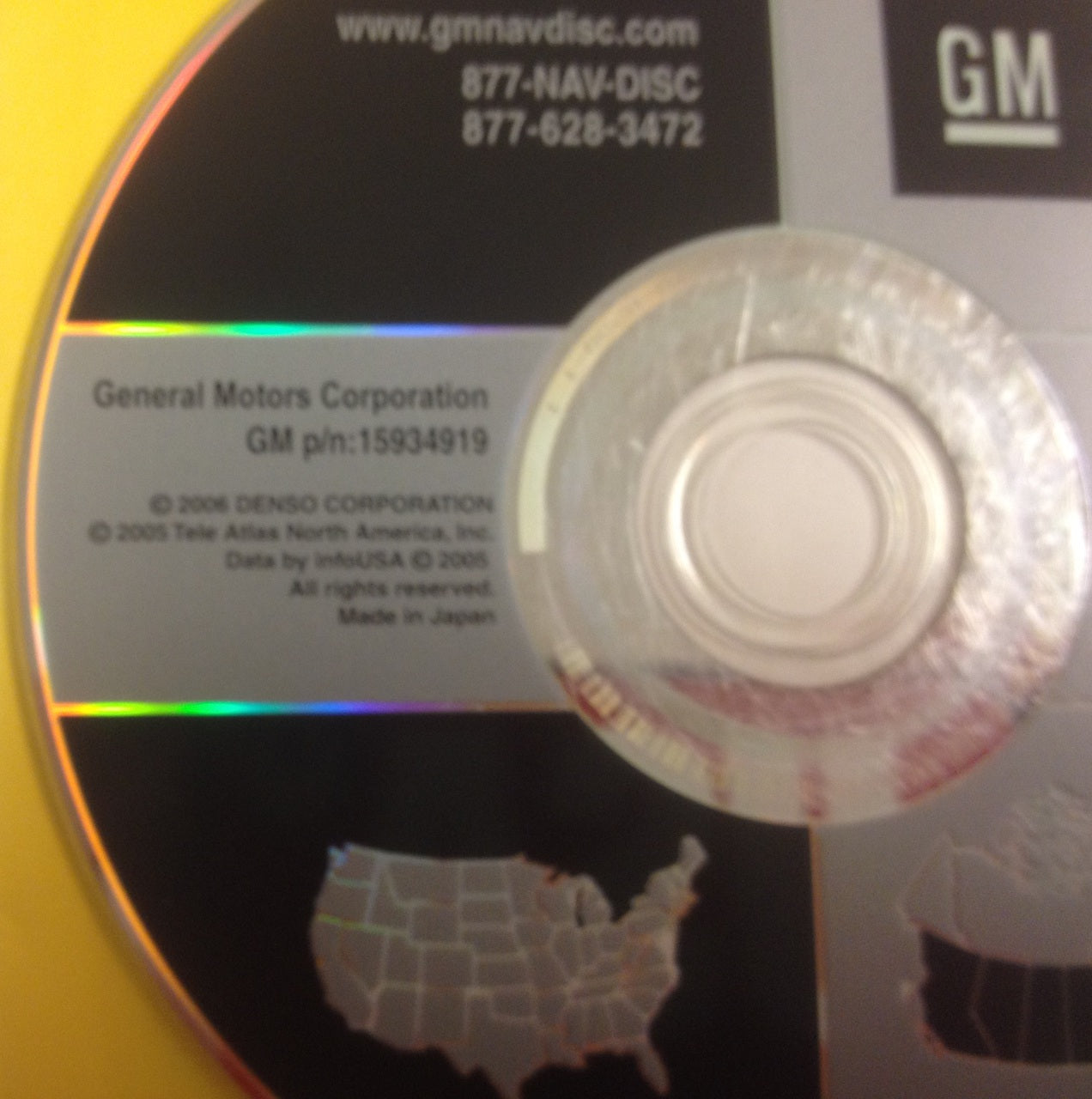 GM Satellite Navigation System CD 15934919 Version 2.0