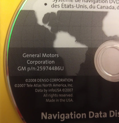 GM Satellite Navigation System CD 25974486U Version 4.0C