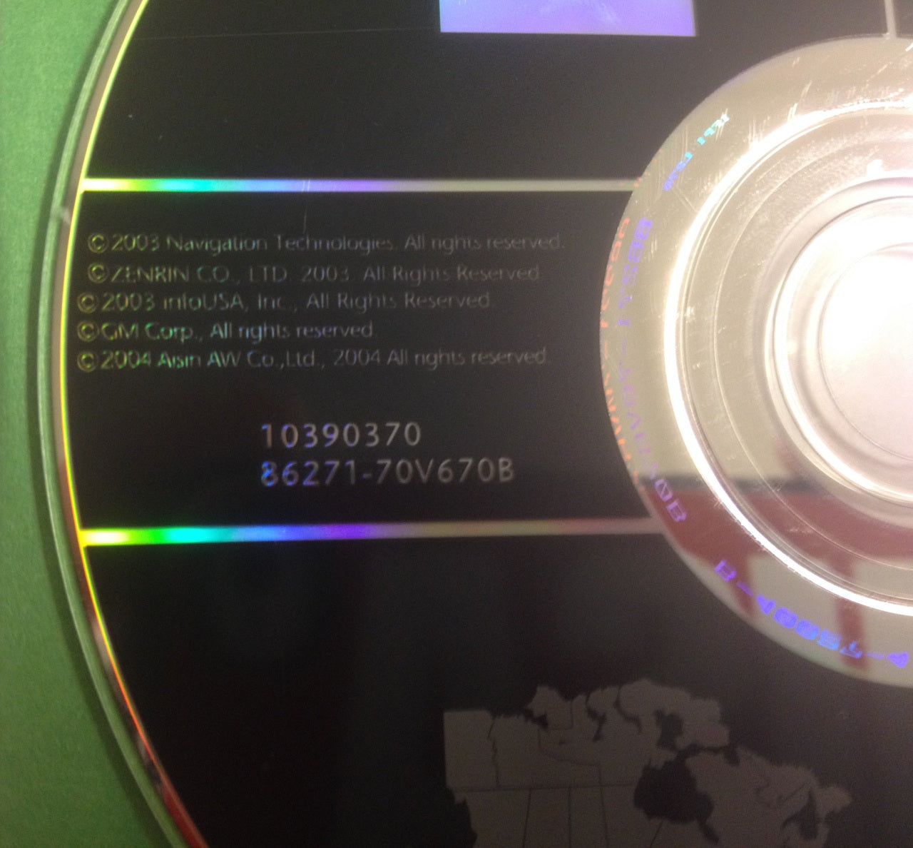 GM Satellite Navigation System CD 10390370 Version 3.0