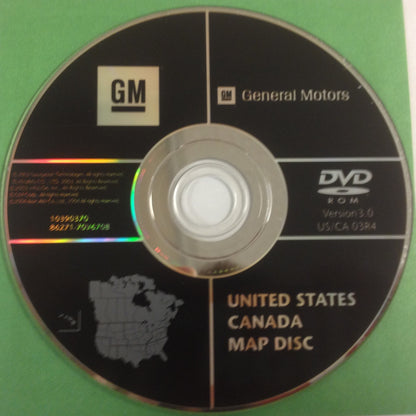 GM Satellite Navigation System CD 10390370 Version 3.0