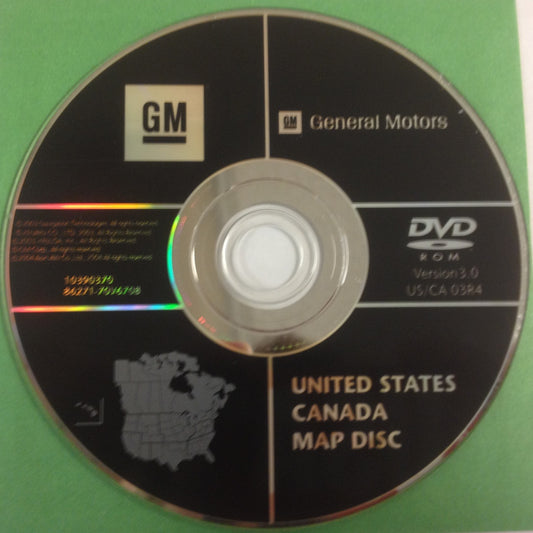 GM Satellite Navigation System CD 10390370 Version 3.0