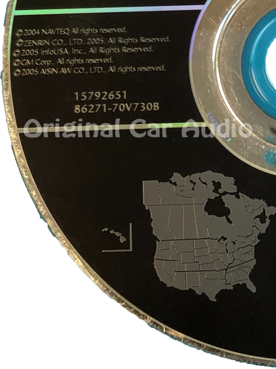 GM Satellite Navigation System CD 15792651 Version 4.1