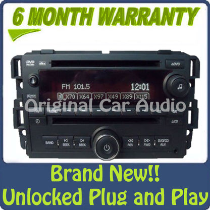 NEW Unlocked GMC Radio DVD Player CD Changer Aux Stereo OEM 2007