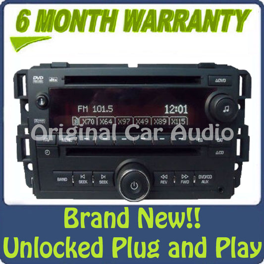 NEW Unlocked GMC Radio DVD Player CD Changer Aux Stereo OEM 2007