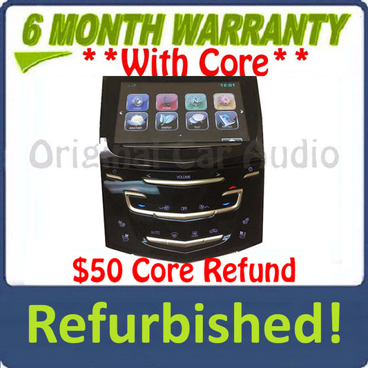 2013 - 2019  Cadillac Refurbished Navigation Bluetooth Touch Screen Display Control Panel Unit With Heated and Cooled Seats