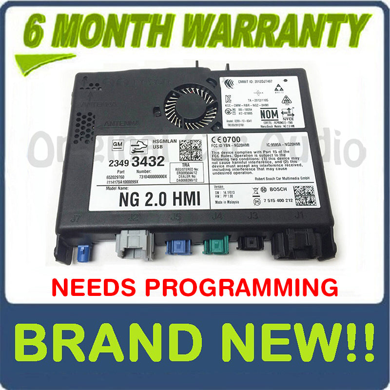 NEW 2014 - 2015 GM Chevy, 2013 - 2015 Cadillac OEM Navigation Multimedia Infotainment NG 2.0 HMI