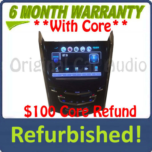 2013 - 2019 Cadillac ATS CTS XTS Refurbished OEM Navigation Bluetooth Touch Screen Radio Display Control Panel Unit With No Seat Options