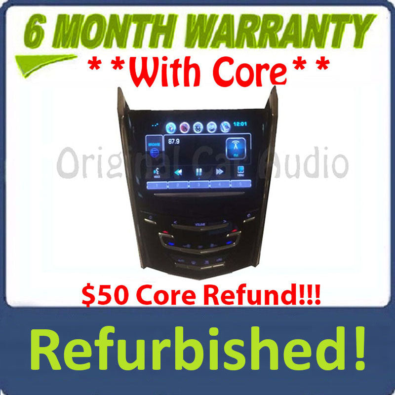 REFURBISHED  2013 - 2019 Cadillac ATS CTS XTS Navigation GPS Bluetooth Radio AM FM Touch Screen Display Control Panel Unit With OUT Seat Options CUE, 23173153, 23286469, 23348949, 23412267, 23231828, 84336755, 84237888
