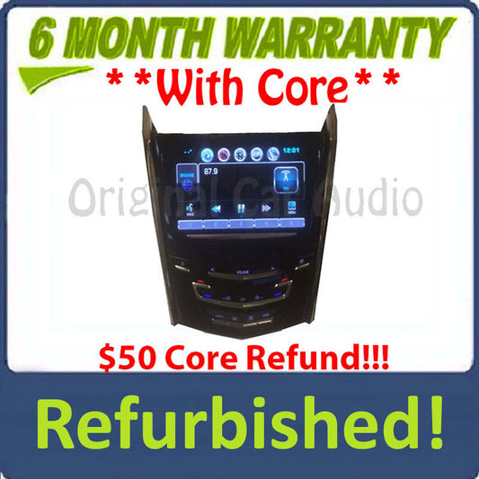 REFURBISHED  2013 - 2019 Cadillac ATS CTS XTS Navigation GPS Bluetooth Radio AM FM Touch Screen Display Control Panel Unit With OUT Seat Options CUE, 23173153, 23286469, 23348949, 23412267, 23231828, 84336755, 84237888