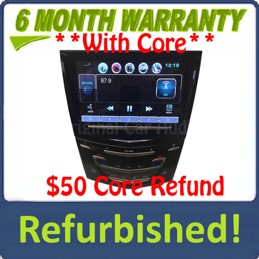 Refurbished 2013 - 2016 Cadillac SRX Cue Wireless Charging Navigation Bluetooth Touch Screen Display Control Panel Unit With Heated Seat Option ONLY
