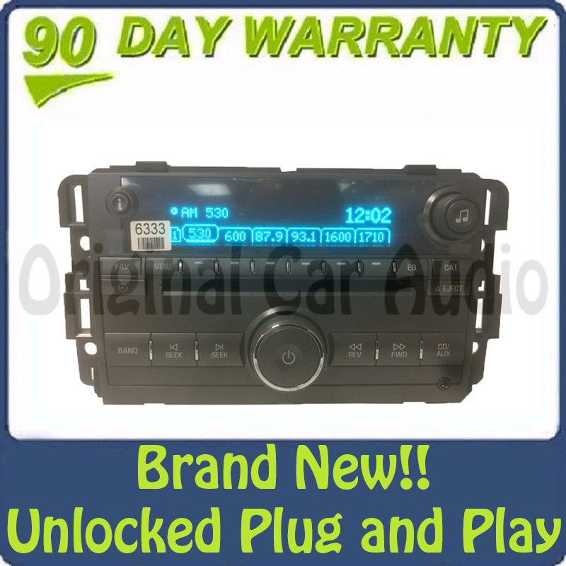 BRAND NEW! Unlocked 2007 2008 2009 2010 2011 2012 Chevrolet Chevy GMC Buick OEM AM FM Radio MP3 CD Player Receiver