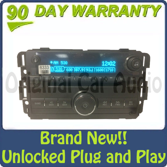 BRAND NEW! Unlocked 2007 2008 2009 2010 2011 2012 Chevrolet Chevy GMC Buick OEM AM FM Radio MP3 CD Player Receiver