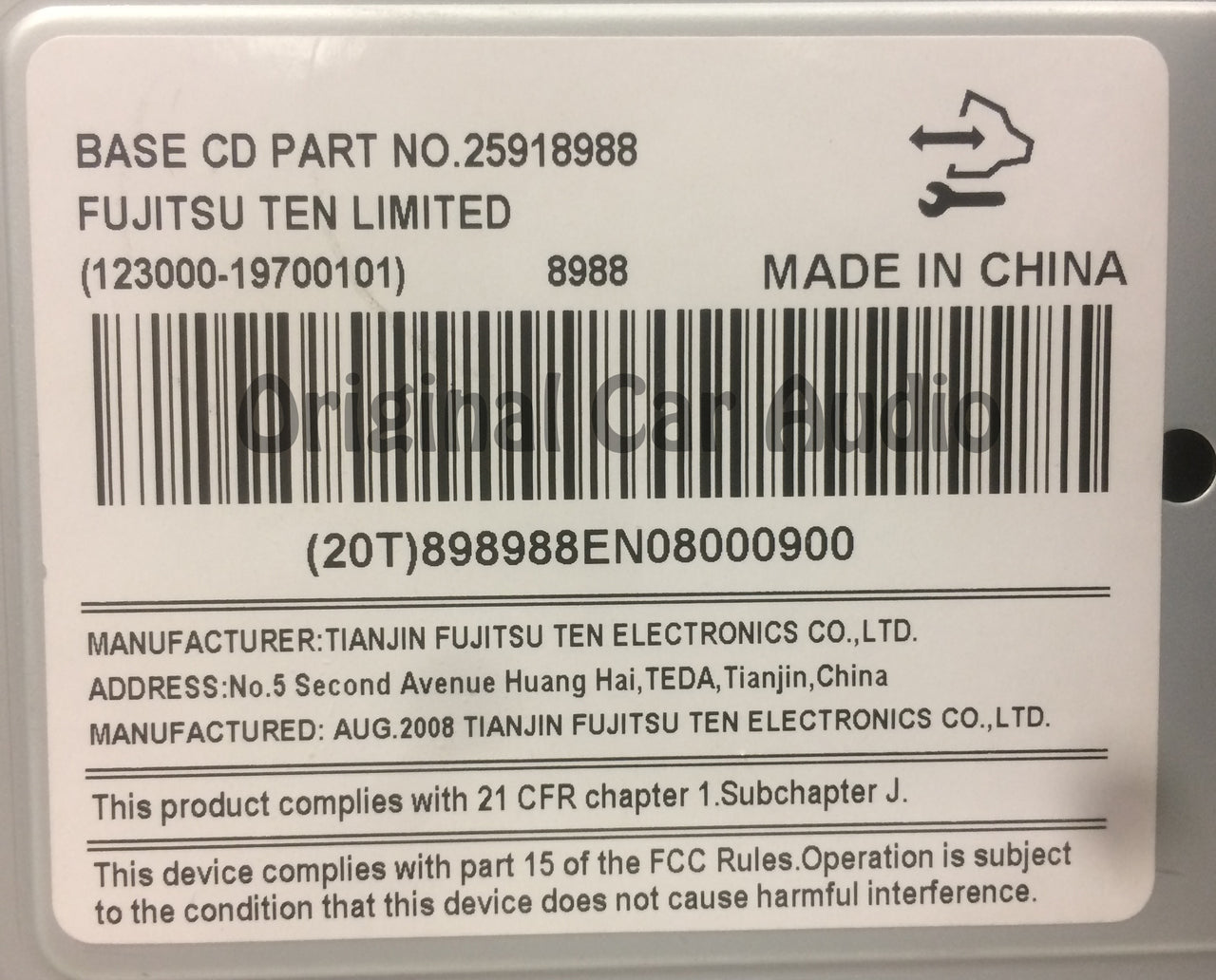 Unlocked 2008 2009 2010 2011 Buick Lucerne OEM AM FM Radio CD Player Receiver U1C