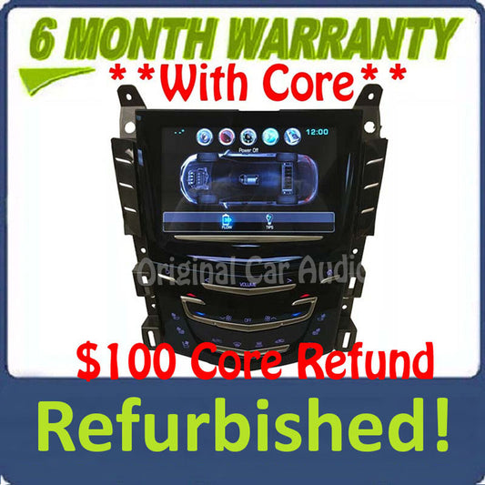 Refurbished 2013 - 2019  Cadillac Navigation GPS Bluetooth Touch Screen Display Control Panel Unit With Vented Heated and Cooled Seats