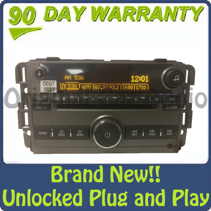 NEW Unlocked 2008 2009 2010 Saturn Vue OEM AM FM Radio Stereo AUX 6 CD Player Receiver US9