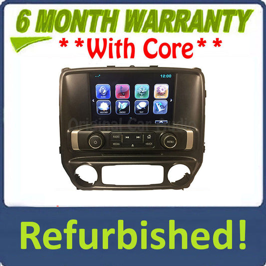 Refubrished 2014 - 2019 GMC Sierra OEM Touch Screen Radio Control Panel Display Monitor