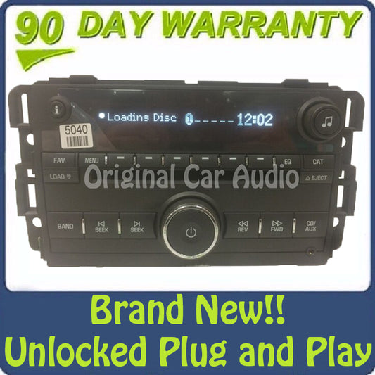 NEW Unlocked 07 - 08 Pontiac Torrent OEM AM FM MP3 AUX 6 CD Player Receiver