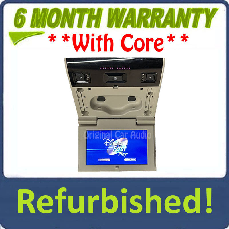 Refurbished 2015 - 2020 Chevrolet Chevy GMC Cadillac OEM 3rd Row Rear Seat Entertainment DVD Display Monitor SHALE BLEMISHED