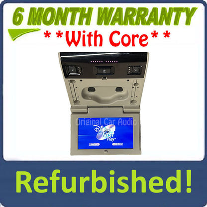 Refurbished 2015 - 2020 Chevrolet Chevy GMC Cadillac OEM 3rd Row Rear Seat Entertainment DVD Display Monitor SHALE BLEMISHED