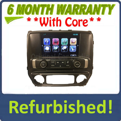 Refurbished 2016 - 2019 GMC Sierra Chevrolet Chevy Silverado OEM Touch Screen Mulit Media Display Receiver Control Panel