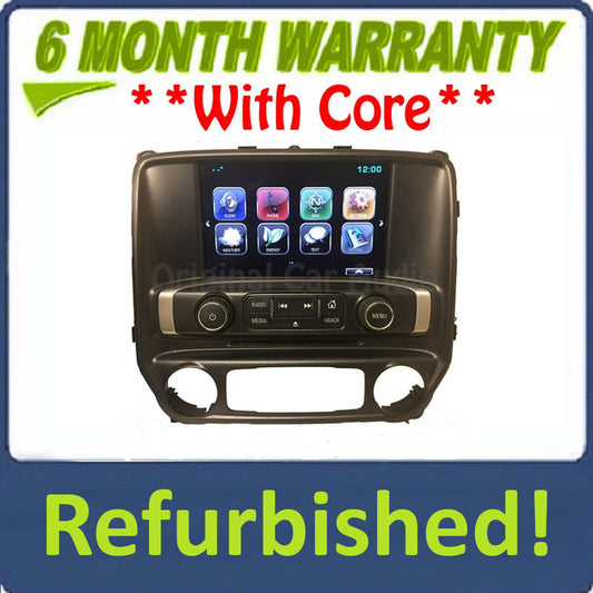 Refurbished 2016 - 2019 GMC Sierra Chevrolet Chevy Silverado OEM Touch Screen Mulit Media Display Receiver Control Panel