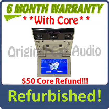 Refurbished 2017 - 2020 Chevrolet Chevy GMC Cadillac OEM Rear Seat Entertainment DVD Display Monitor SHALE