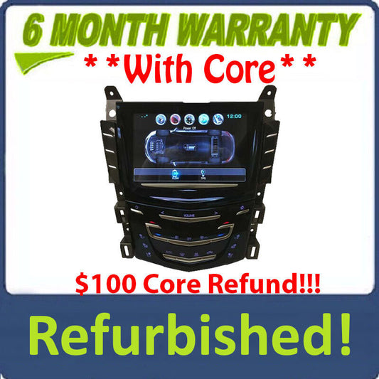 Refurbished 2013 - 2019 Cadillac ATS CTS XTS Navigation GPS Bluetooth Touch Screen Display Control Panel Unit w/ Vented Heated and Cooled Seats