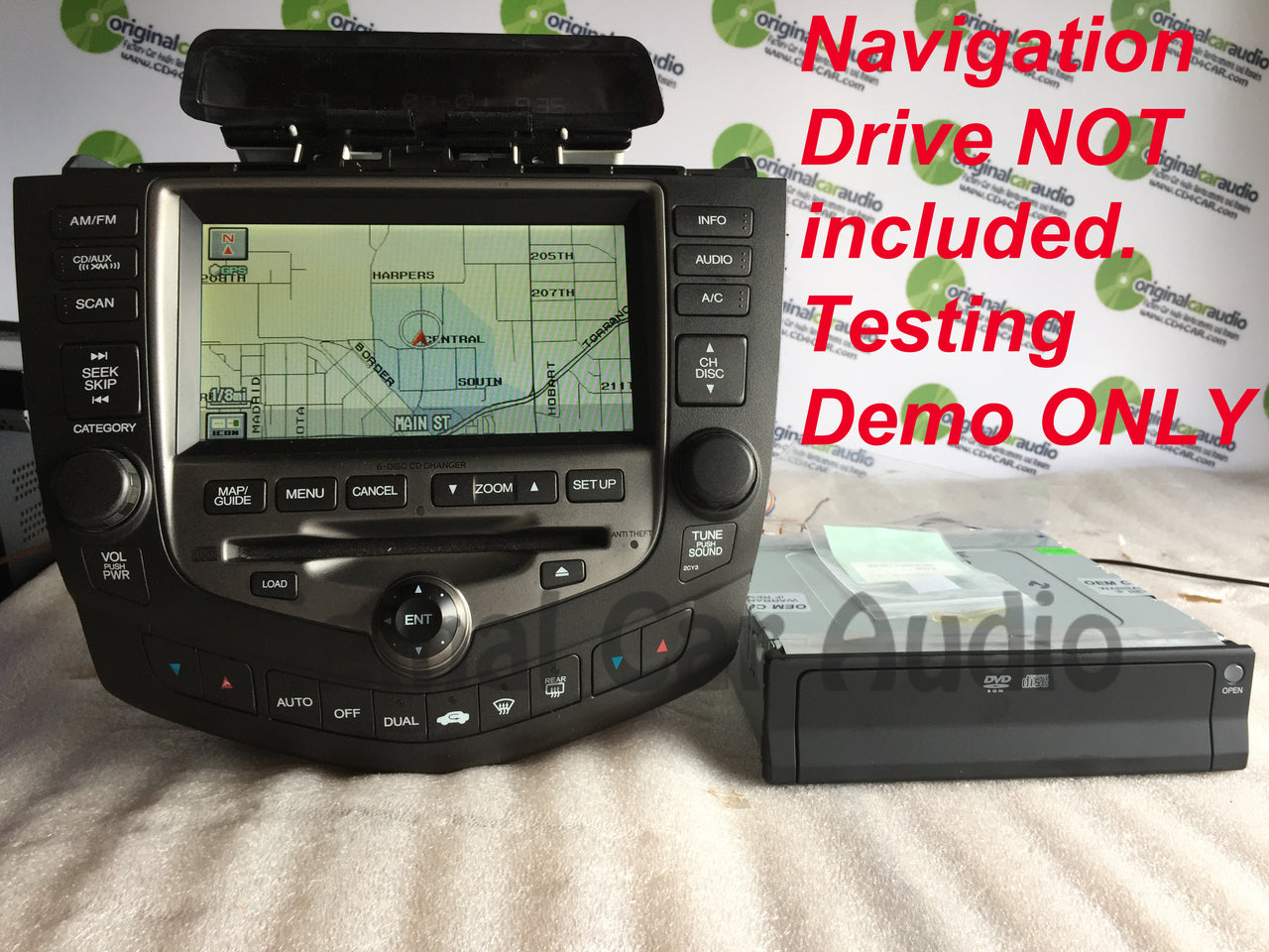 HONDA Accord Navigation System GPS Radio Stereo 6 Disc Changer CD Player 2CY3 2006 2007