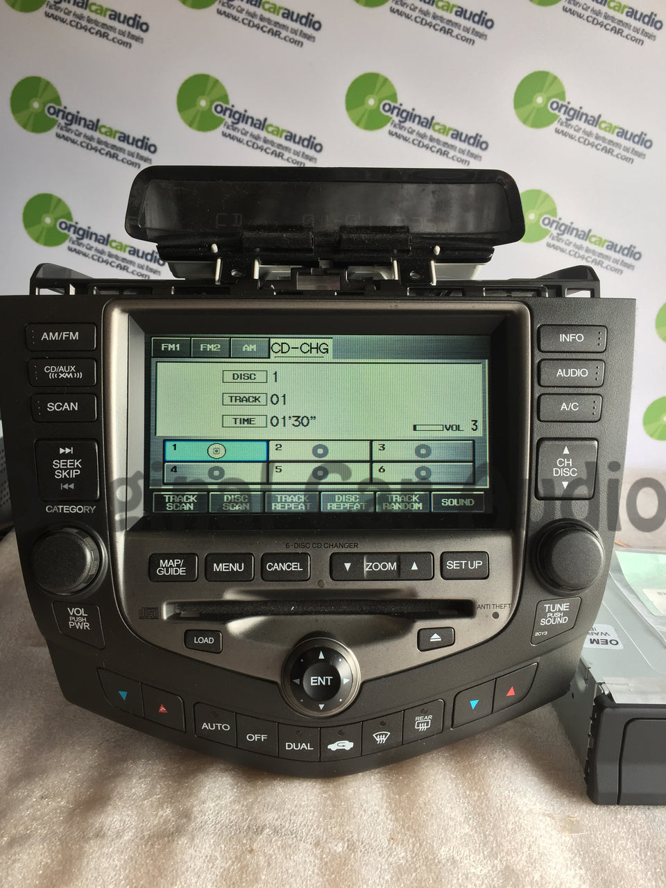 HONDA Accord Navigation System GPS Radio Stereo 6 Disc Changer CD Player 2CY3 2006 2007