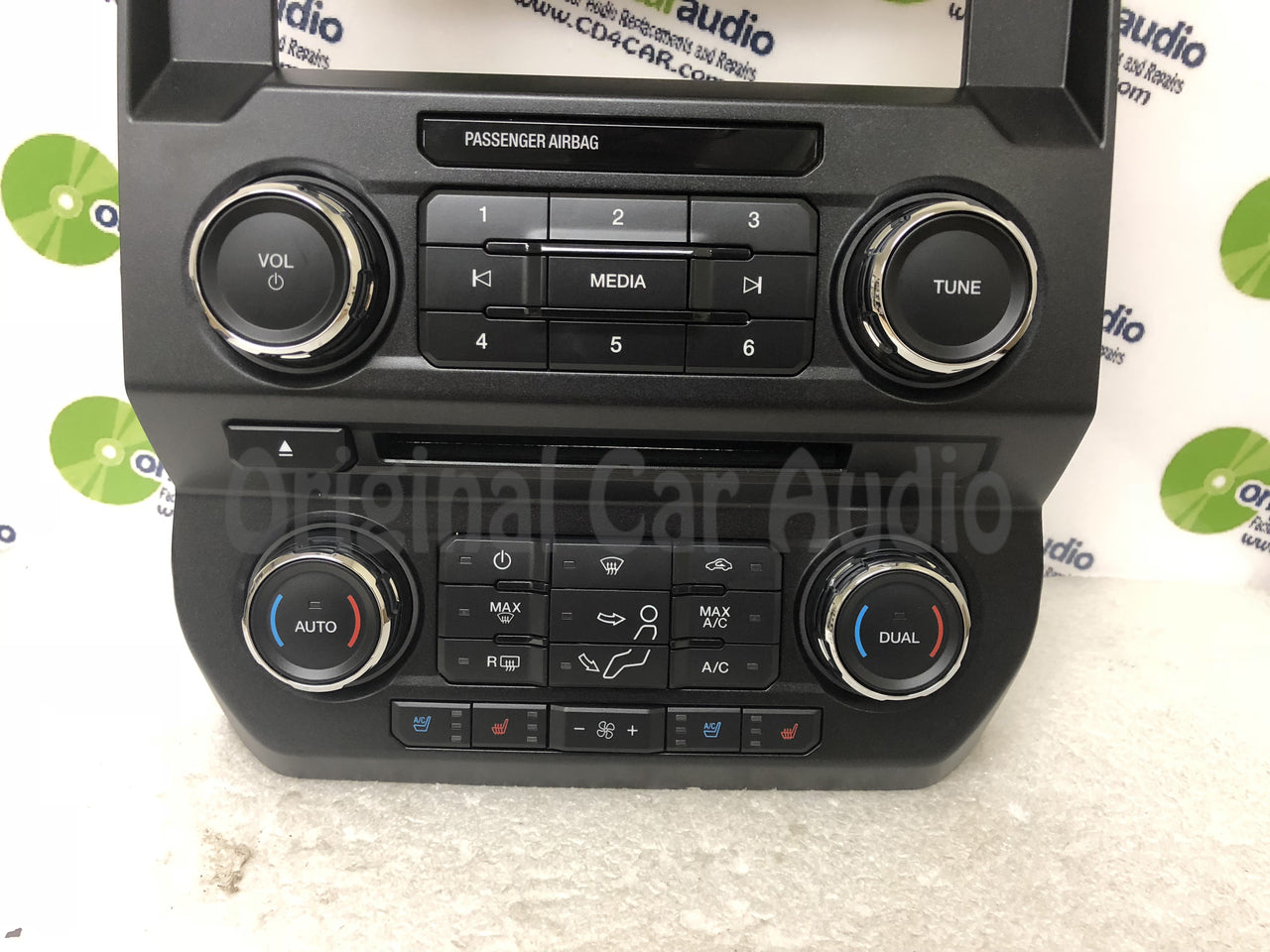 2017 - 2018 Ford F250 F350 Super Duty 8" Radio Dual Zone Climate Control Panel BEZEL ONLY