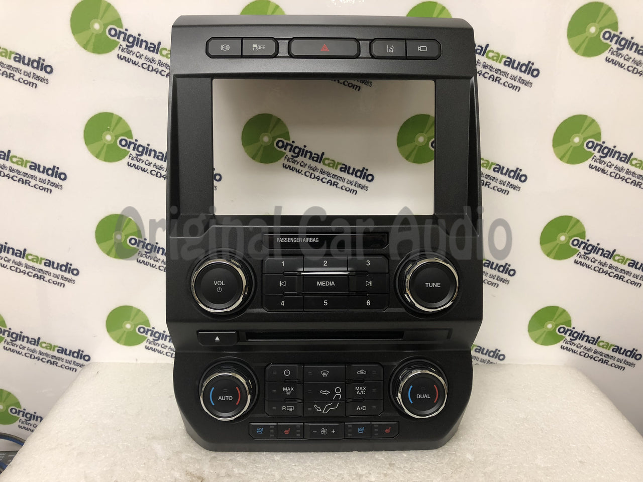 2017 - 2018 Ford F250 F350 Super Duty 8" Radio Dual Zone Climate Control Panel BEZEL ONLY