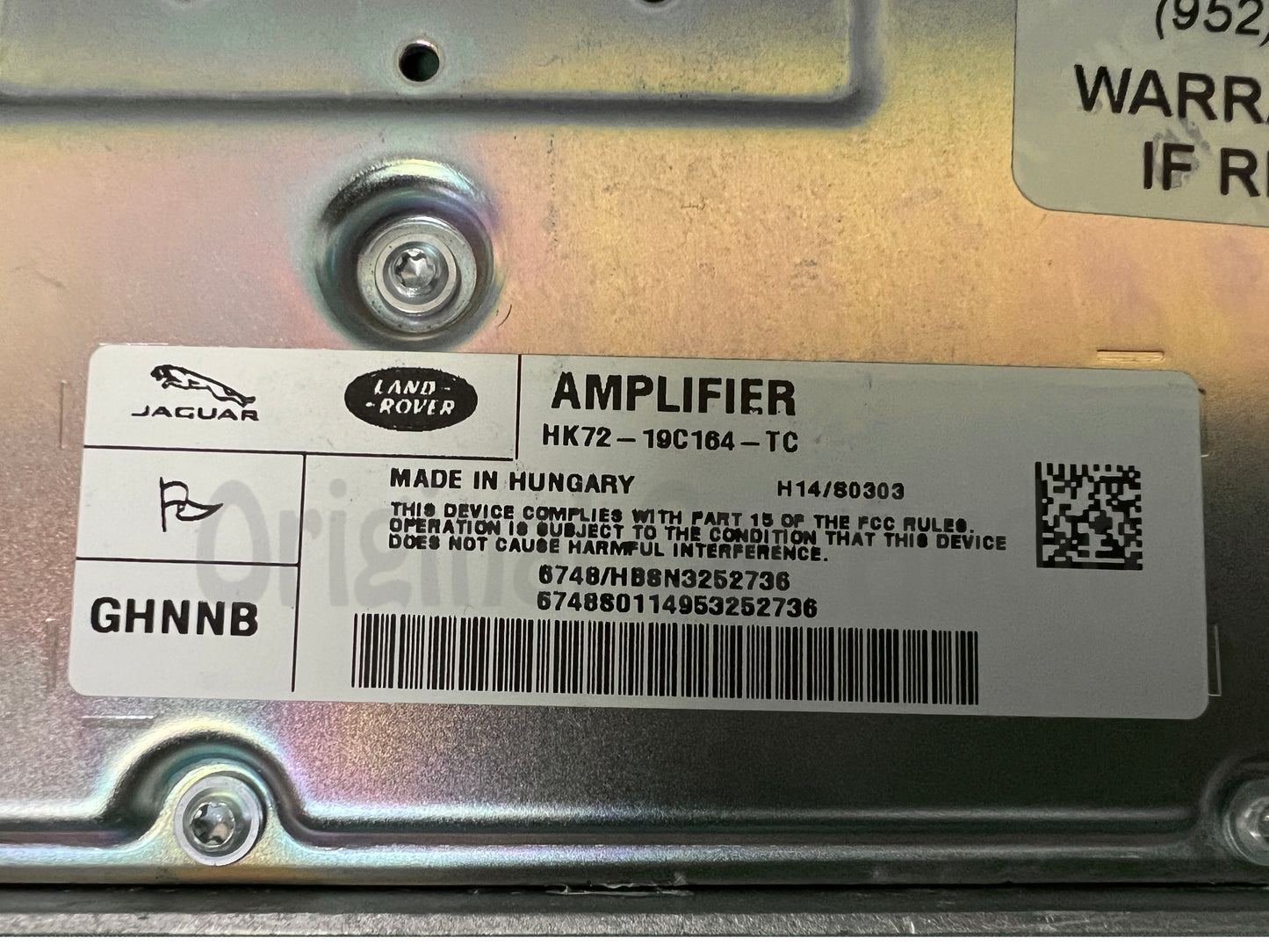2017 - 2019 Land Rover Discovery Sport OEM Premium Sound Amp Radio Audio Amplifier